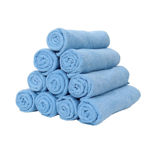 Monarch SmartChoice Microfiber Hand Towel 16x27 Blue (12pk) M915105B - main